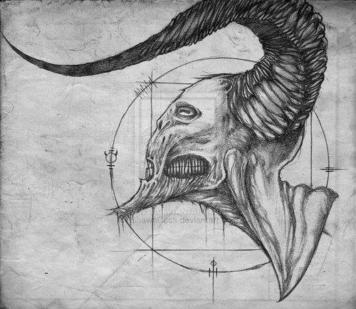 500x434 The Devil Via Facebook On We Heart It - Devil Drawing Images