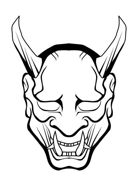 536x720 devil horns drawing - Devil Horns Drawing