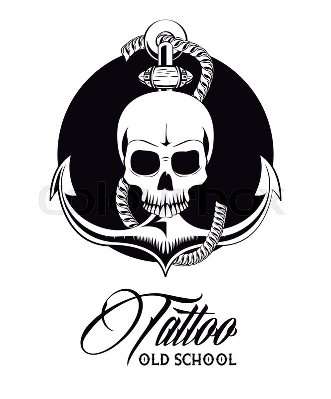 664x800 Old School Tattoo Devil Skull Drawing Stock Vector Colourbox - Devil Skull Drawing