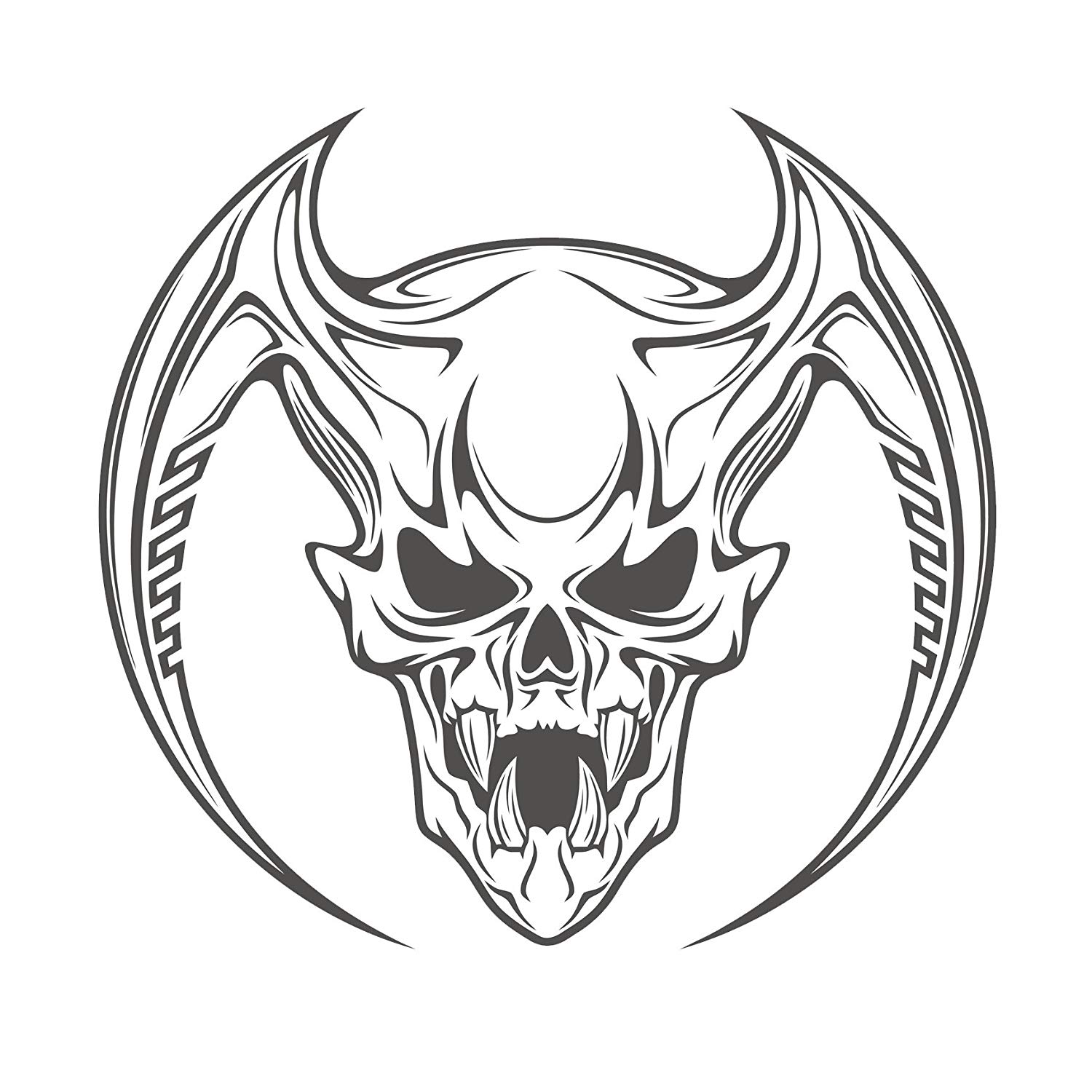 Devil Skull Drawing at PaintingValley.com | Explore collection of Devil ...