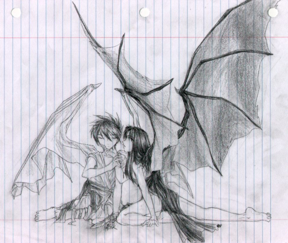 954x804 Drawn Wings Devil - Devil Wings Drawing