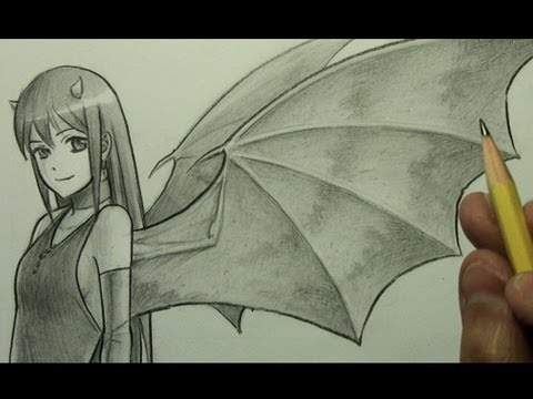 480x360 How To Draw Demon Wings - Devil Wings Drawing