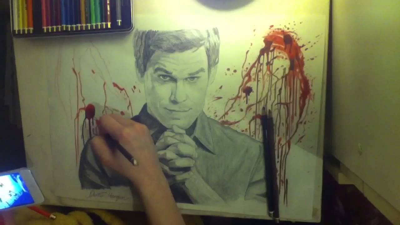 1280x720 drawing dexter morgan - Dexter Drawing