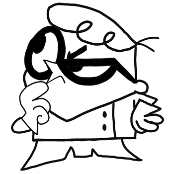 350x350 how to draw dexter from dexter's lab with easy step - Dexter Drawing