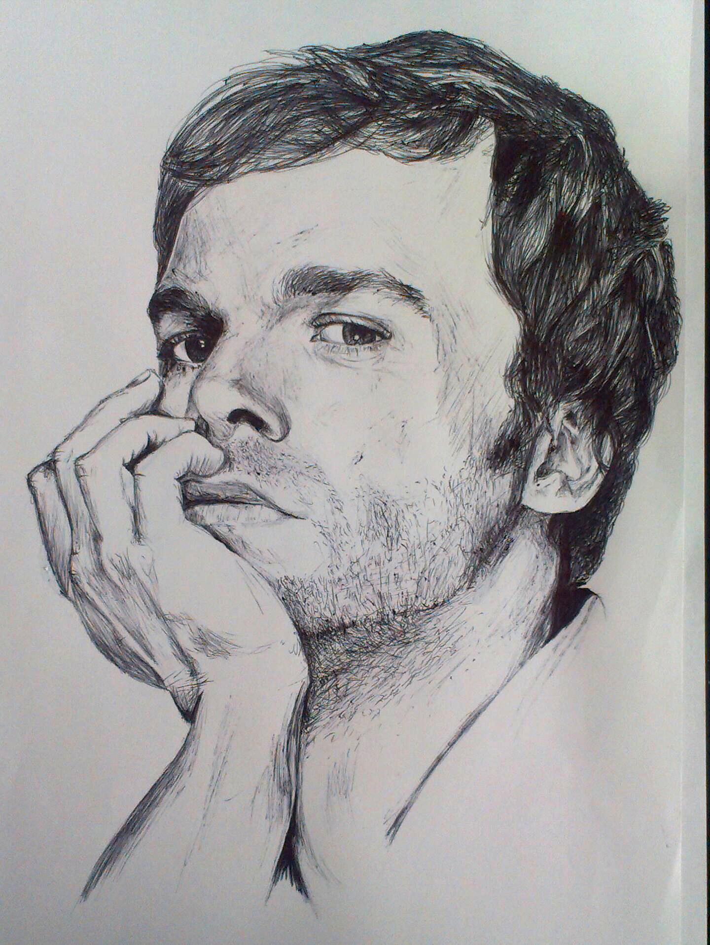 1440x1915 my drawing of dexter in black pen dexter - Dexter Drawing