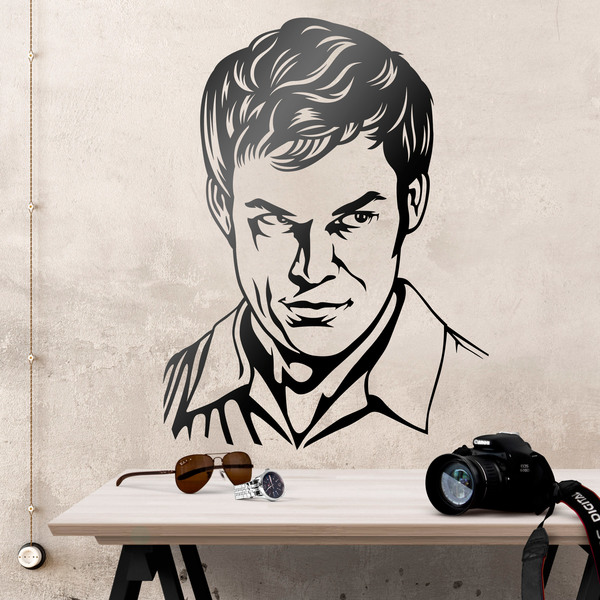 600x600 wall stickers dexter morgan - Dexter Drawing