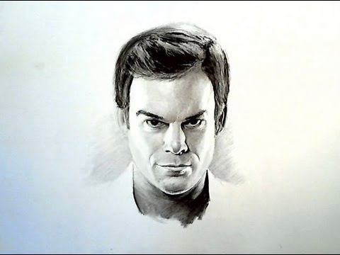 480x360 dexter speed drawing portrait in charcoal - Dexter Drawing