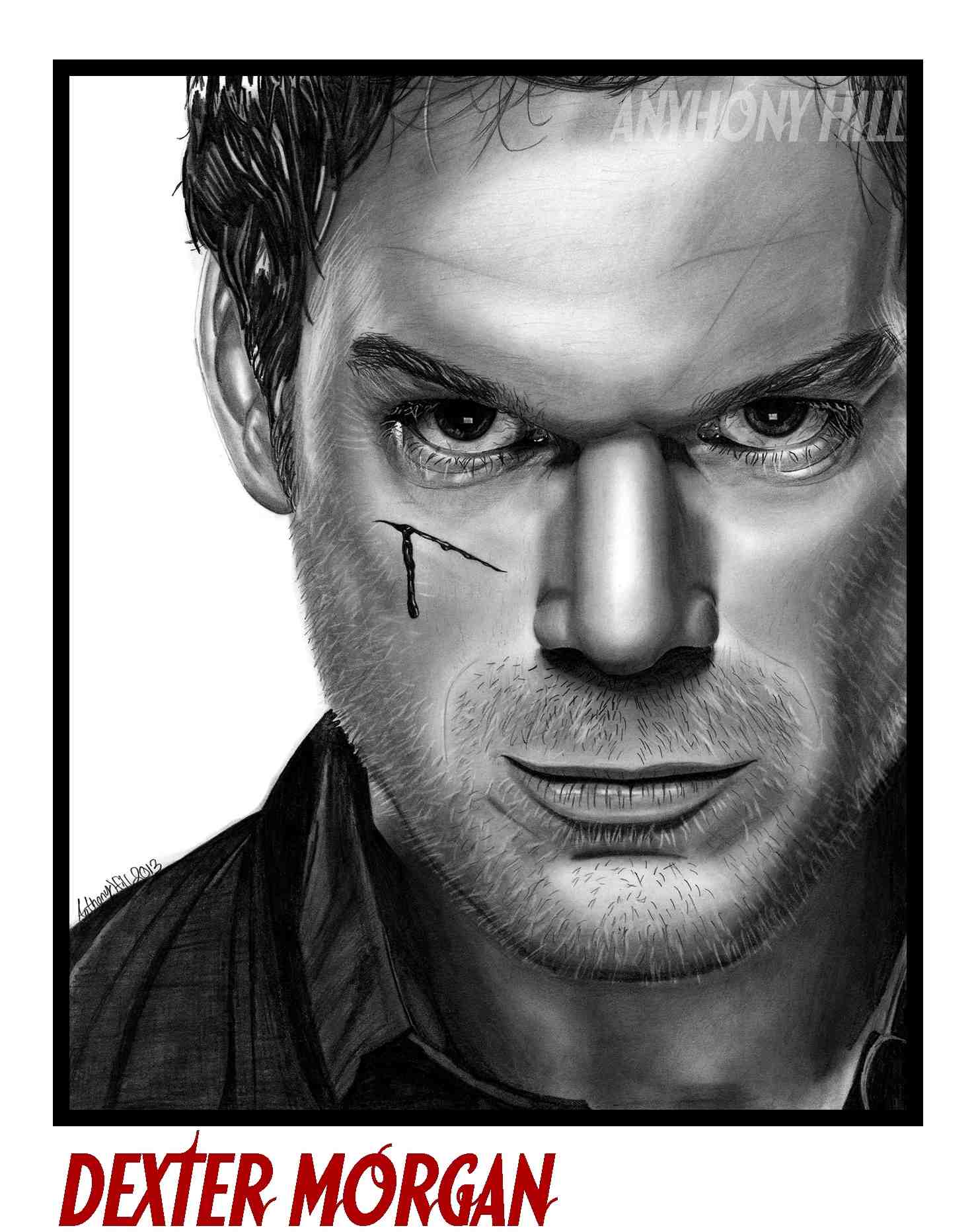 1477x1864 dexter graphite pencil drawing - Dexter Drawing