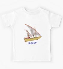 210x230 Dhow Drawing Kids Babies' Clothes Redbubble - Dhow Drawing