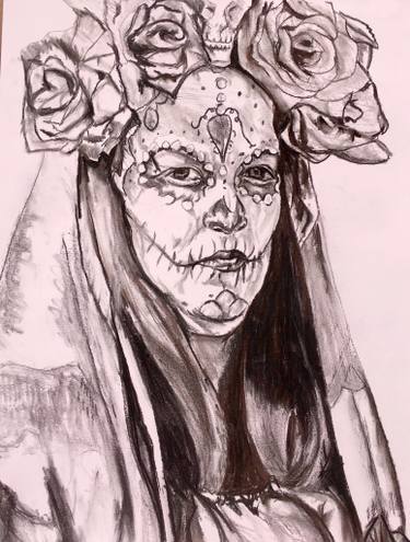 375x495 Study - Dia De Los Muertos Drawings