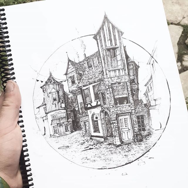 640x640 ok ok beer stains and wonky perspectives have convinced me to let - Diagon Alley Drawing