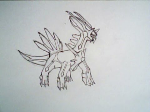 480x360 How To Draw Dialga From Pokemon - Dialga Drawing