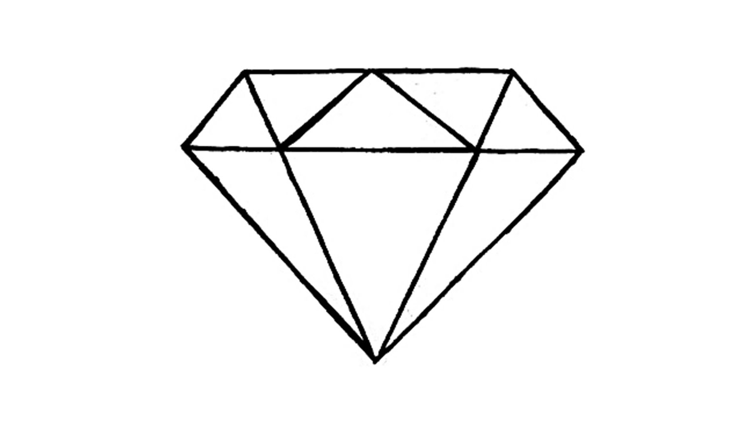 1500x886 Diamond Drawing Free Download - Diamond 3d Drawing