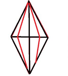 269x302 How To Draw The Sims Diamond, Step - Diamond 3d Drawing