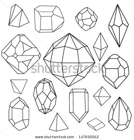450x470 How To Draw Geometric Diamonds - Diamond 3d Drawing