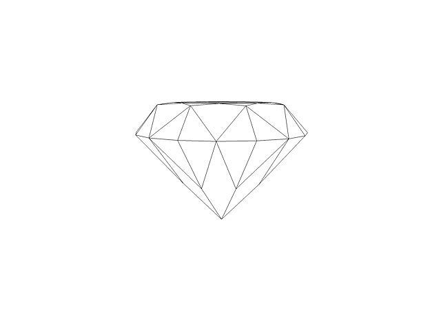 640x480 Printable Model Diamond Cgtrader - Diamond 3d Drawing