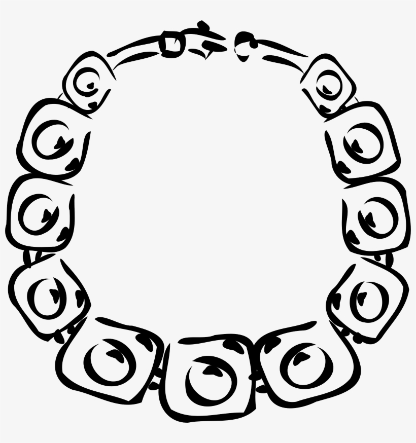 820x874 Necklace - Diamond Cartoon Drawing