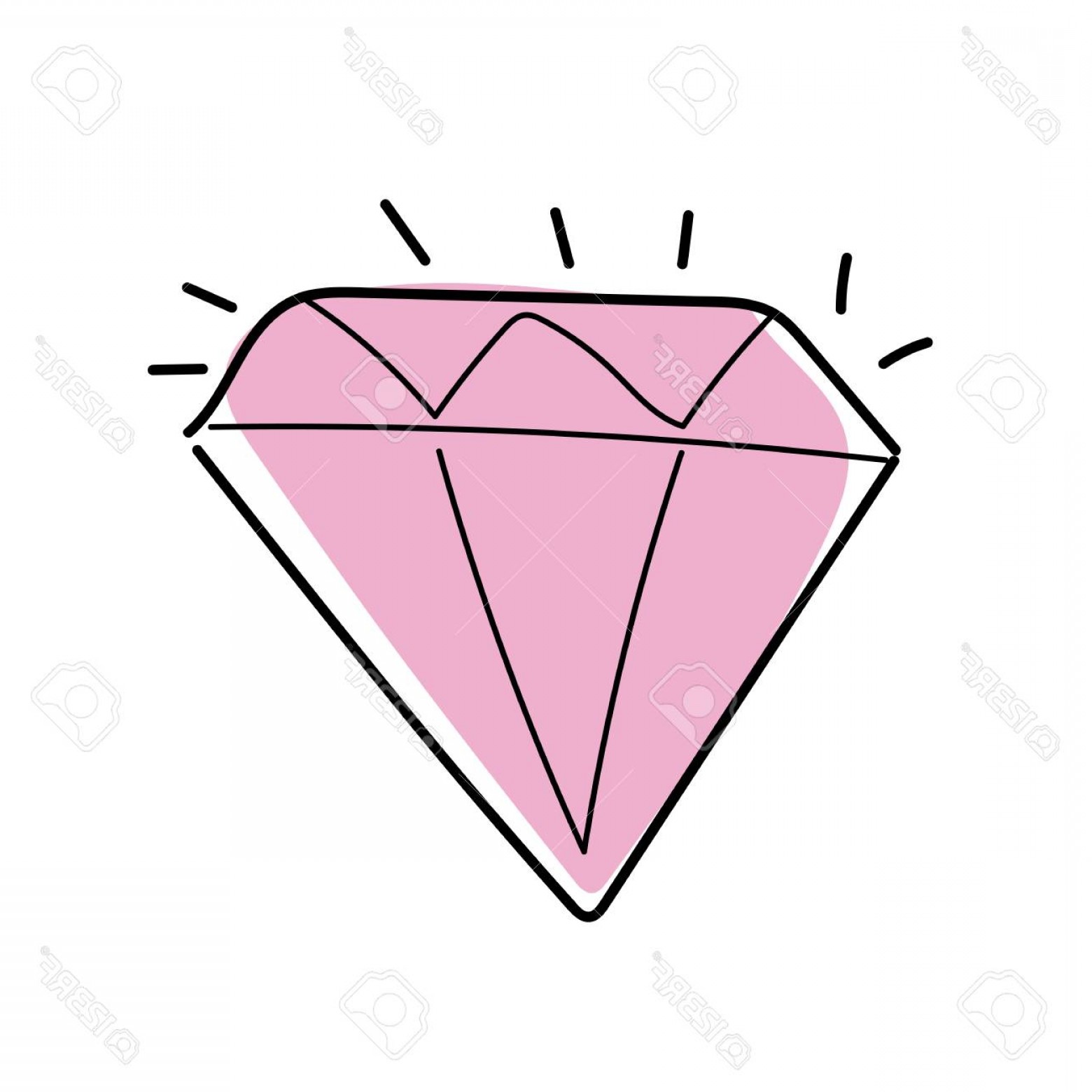1560x1560 photostock vector shiny colorful diamond vector illustration - Diamond Cartoon Drawing