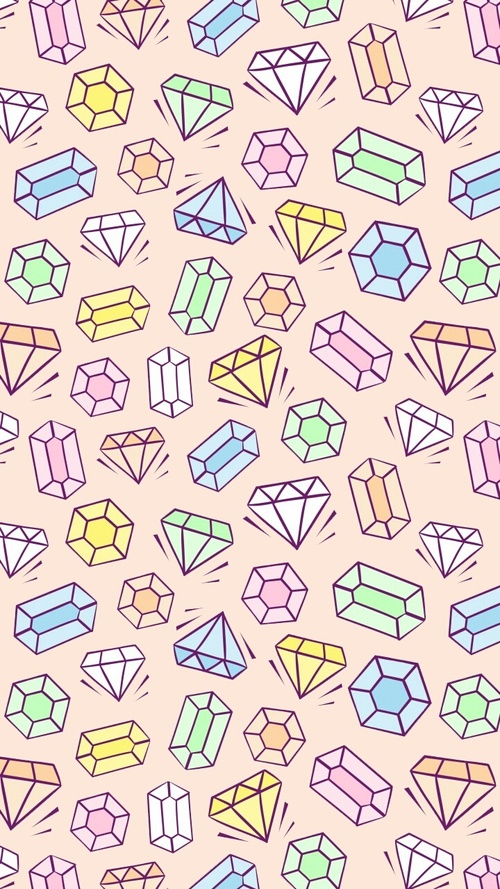 500x889 Art, Background, Beautiful, Beauty, Cartoon, Colorful, Design - Diamond Cartoon Drawing