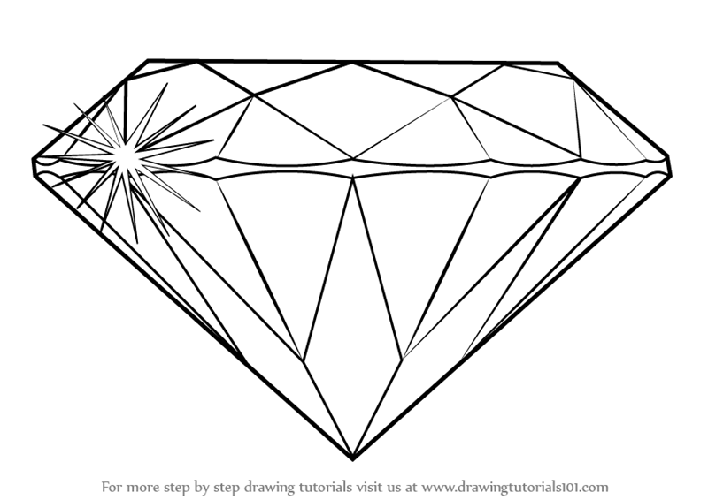 800x566 Learn How To Draw A Diamond - Diamond Drawing