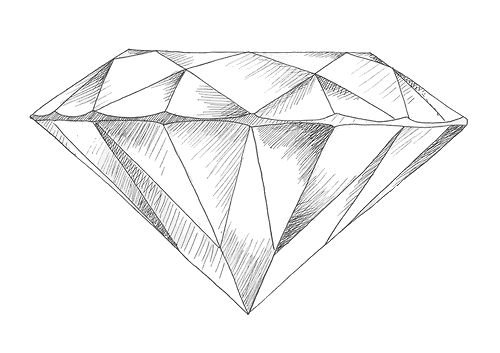 500x353 collection of free diamonds drawing artistic download on ui ex - Diamond Drawing