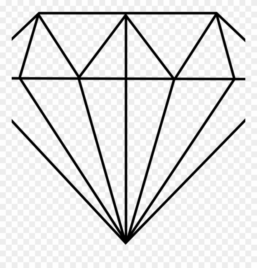 880x920 Diamond Clipart Crown Clipart Hatenylo - Diamond Drawing Images