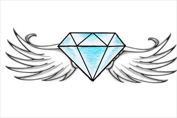 600x400 Diamond Drawings Download - Diamond Drawing Images