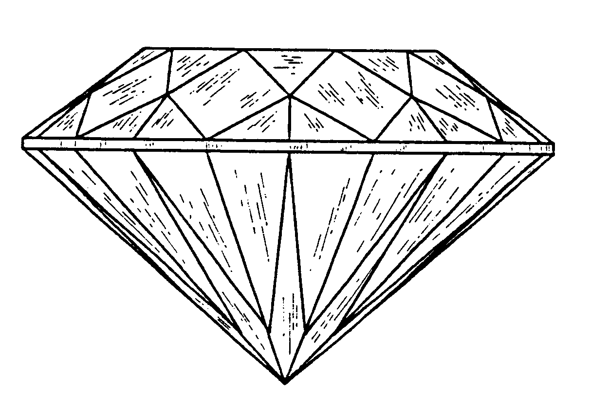 diamond coloring page in pdf