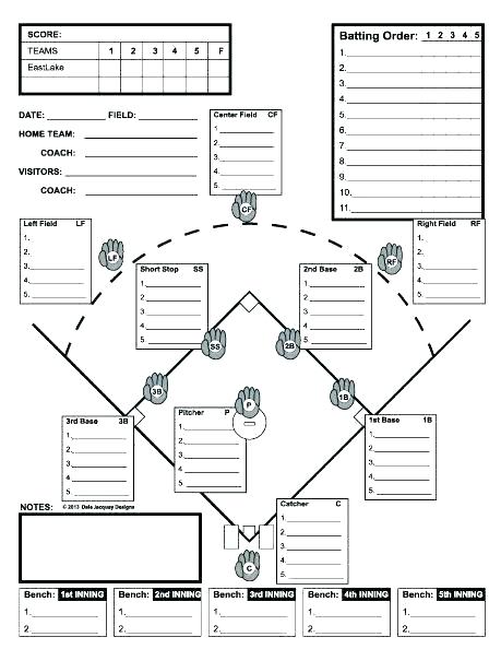 459x594 softball lineup template eball field layout printable c position - Diamond Drawing Template