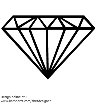 335x355 Diamond Clipart Vector Great Free Clipart, Silhouette, Coloring - Diamond Drawing Vector
