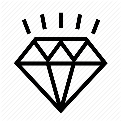 512x512 Download Diamond Logo Vector Clipart Logo Clip Art Illustration - Diamond Drawing Vector