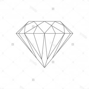 300x300 Cat One Line Drawing Vector Soidergi - Diamond Drawing Vector