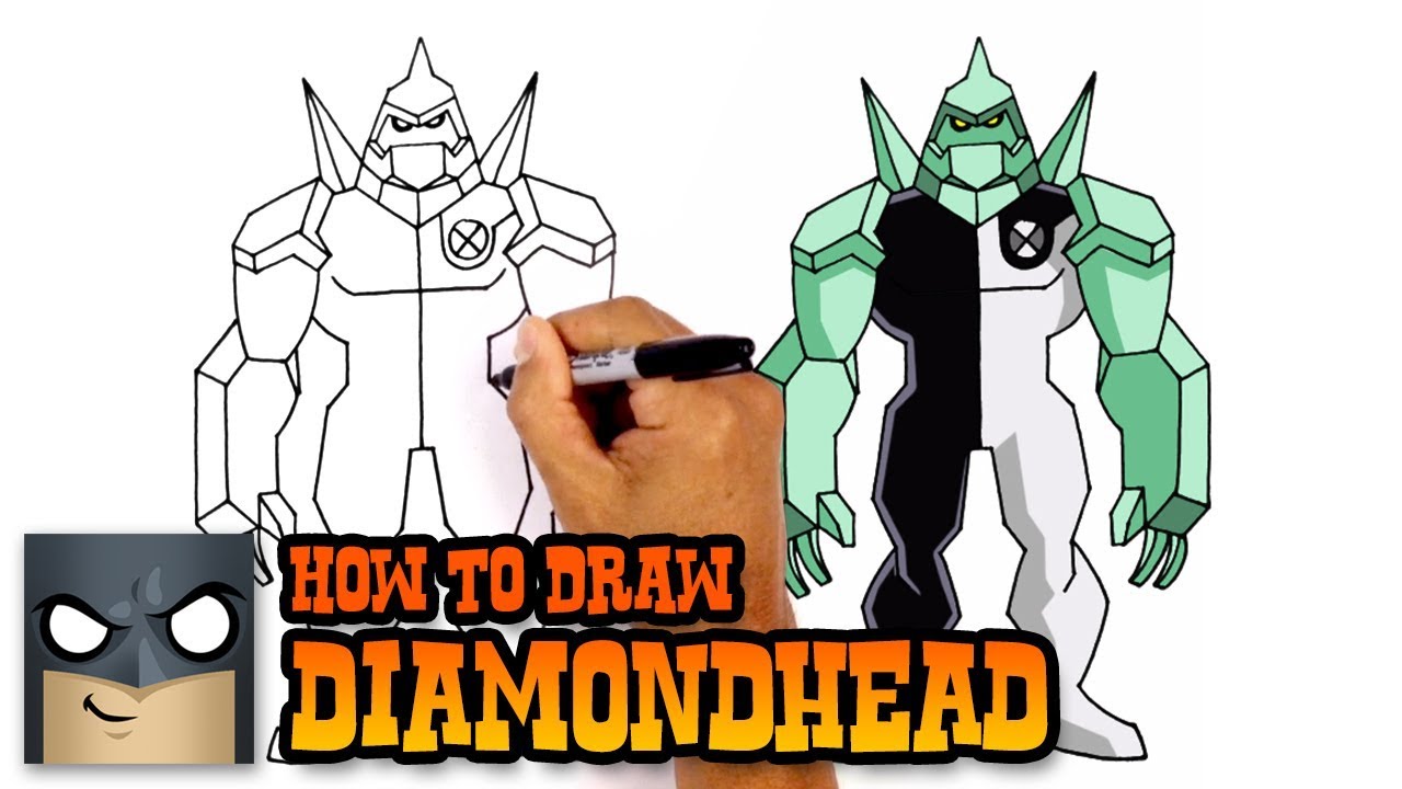 1280x720 How To Draw Ben Diamondhead - Diamond Head Drawing
