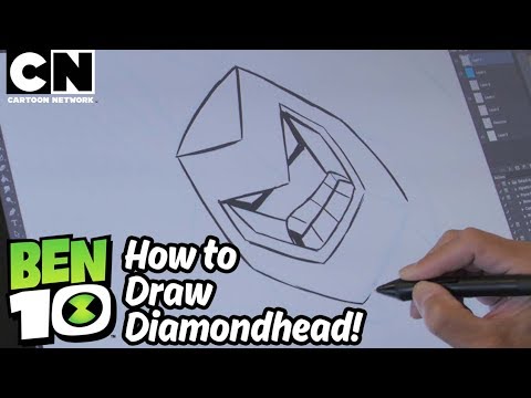 480x360 Ben How To Draw Diamondhead Cartoon Network - Diamond Head Drawing