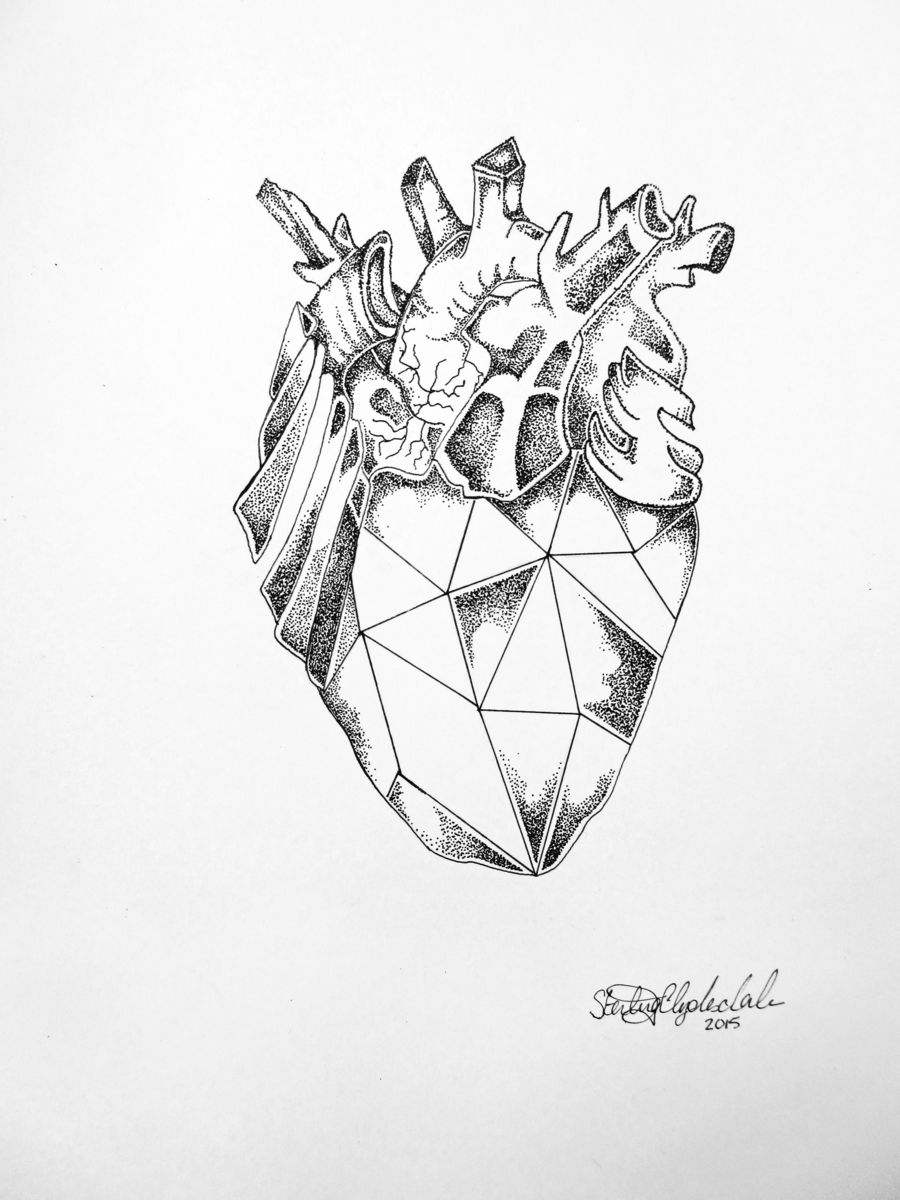 900x1200 Diamond Heart Drawing - Diamond Heart Drawing