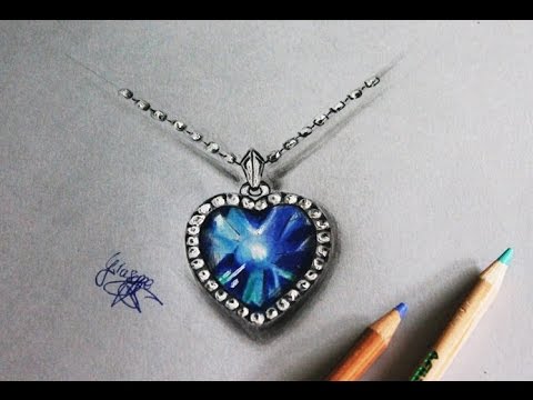 480x360 How To Draw A Diamond Heart Come Disegnare Un Diamante A Cuore - Diamond Heart Drawing