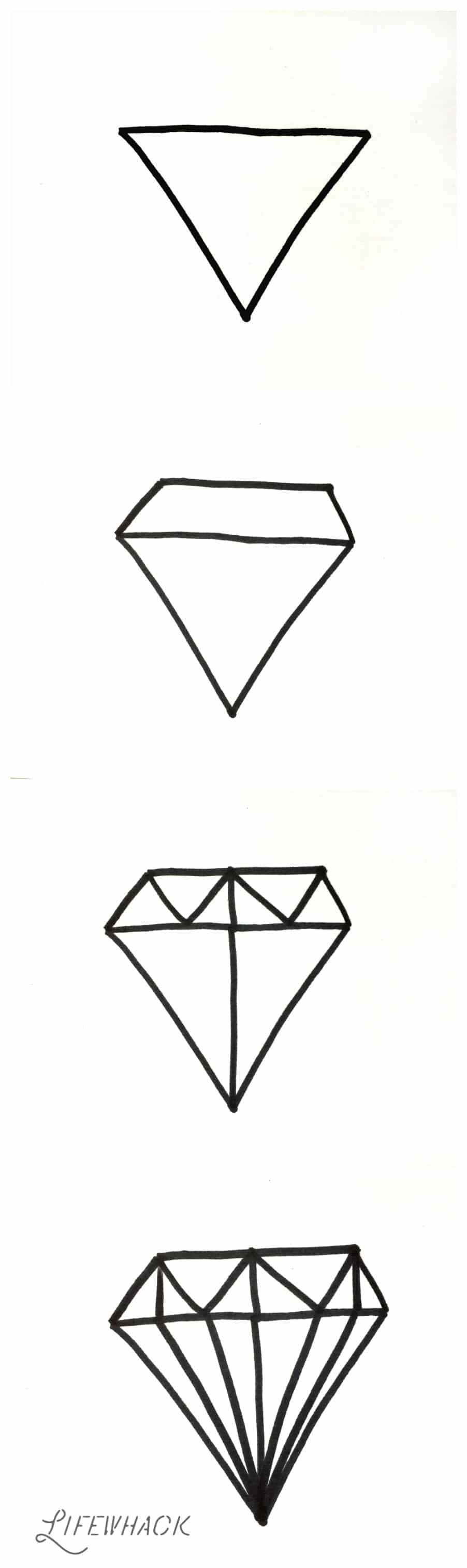 902x3023 Let's All Draw This - Diamond Line Drawing