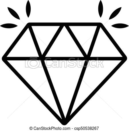450x456 Clipart Diamond Line Drawing Fun Pics Images - Diamond Line Drawing