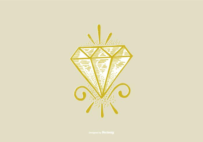 700x490 Diamond - Diamond Line Drawing