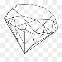 260x260 diamond outline png and diamond outline transparent clipart free - Diamond Outline Drawing
