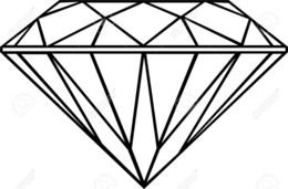 260x171 download diamond outline clipart diamond drawing clip art - Diamond Outline Drawing