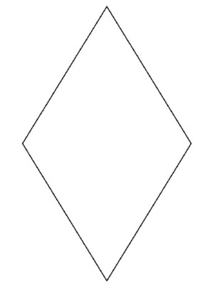 300x400 Drawn Diamond Outline - Diamond Outline Drawing