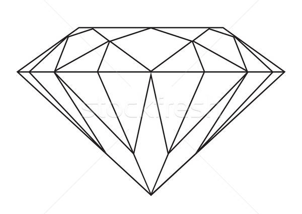 600x426 outlines stock photos, stock images and vectors stockfresh - Diamond Outline Drawing