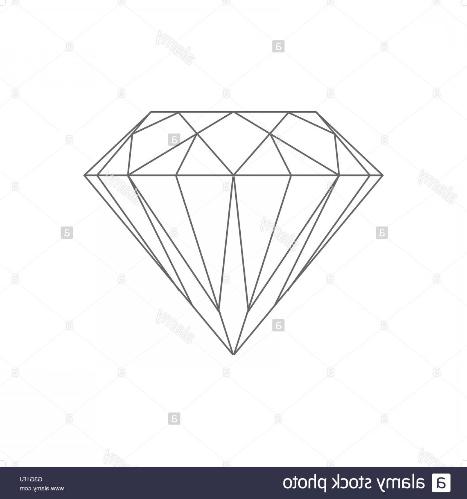 Diamond Outline Drawing at PaintingValley.com | Explore collection of ...