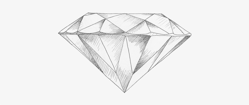 820x348 Diamond, Drawing, And Art Image - Diamond Pencil Drawing