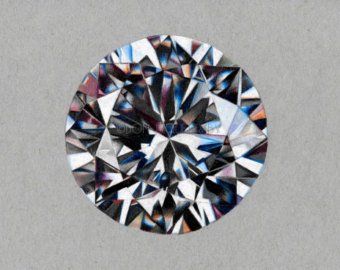 340x270 Pencil Drawing Print Etsy - Diamond Pencil Drawing