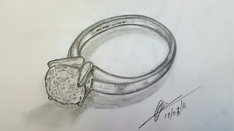 900x506 diamond ring drawing - Diamond Ring Drawing