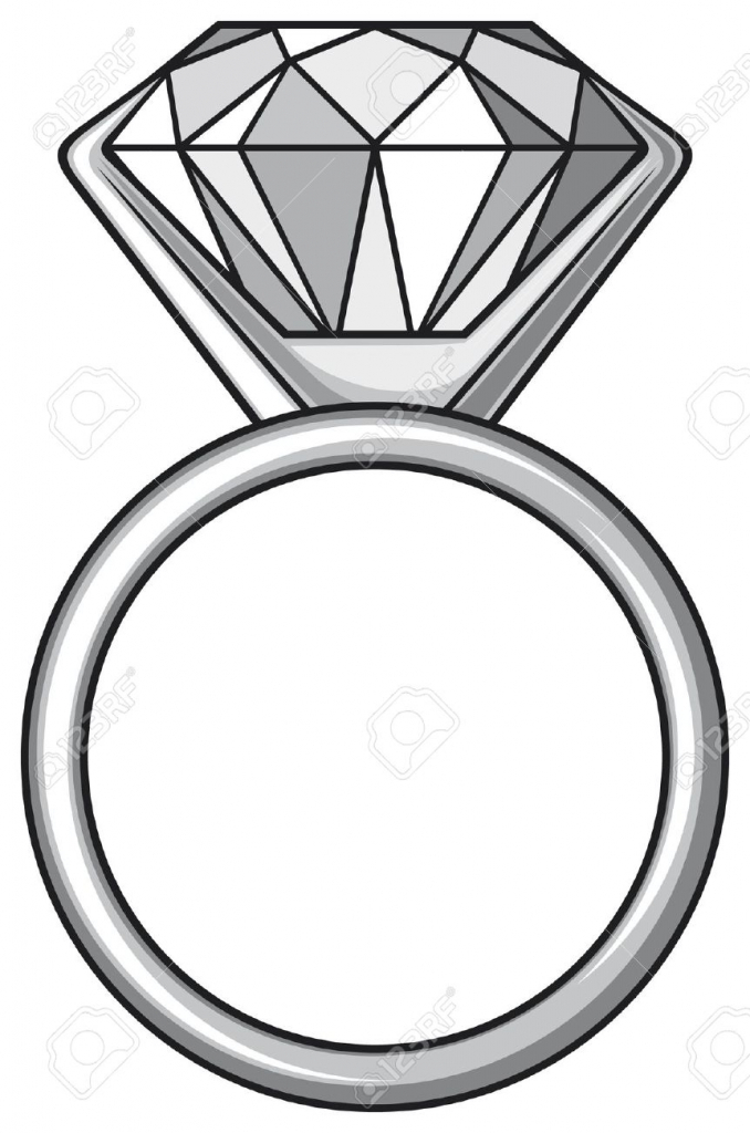 678x1024 diamond ring drawing jewelry - Diamond Ring Drawing