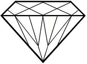 289x213 Collection Of Free Gemmed Clipart Diamond Shapes Download On Ui Ex - Diamond Shape Drawing
