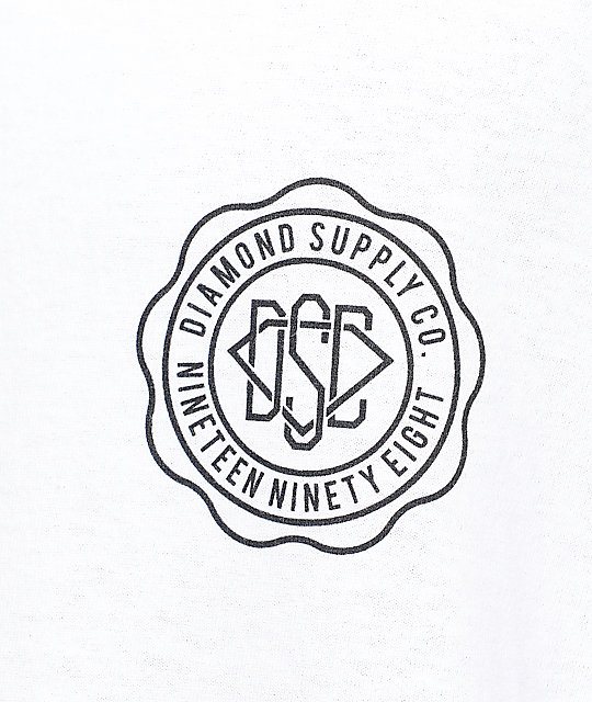 540x640 diamond supply co dsc seal white t shirt zumiez - Diamond Supply Co Drawing